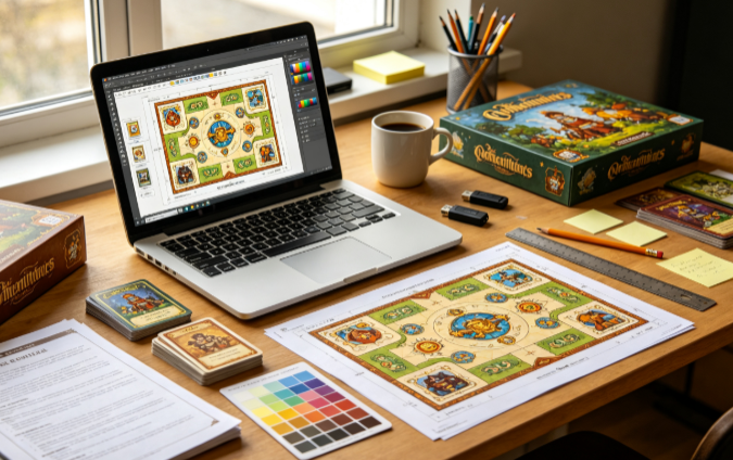 Image 1 supporting Jinayon's guide to board game print file preparation