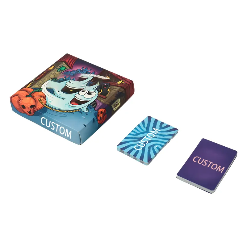 Halloween Themed Family Card Game with Custom Miniatures