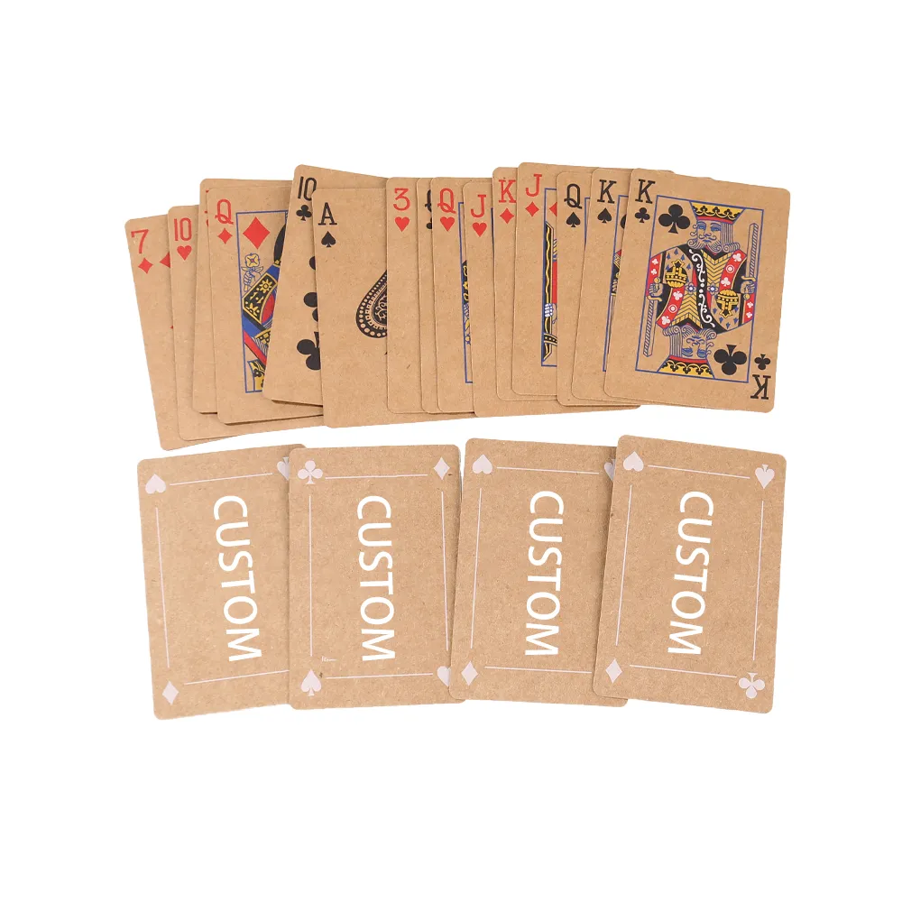 Kraft Paper Custom Playing Cards with Magnetic Closure Box