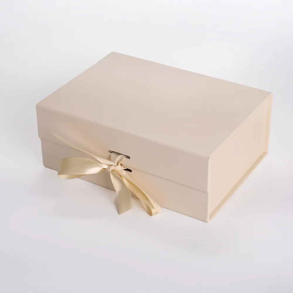 Beige Collapsible Gift Box