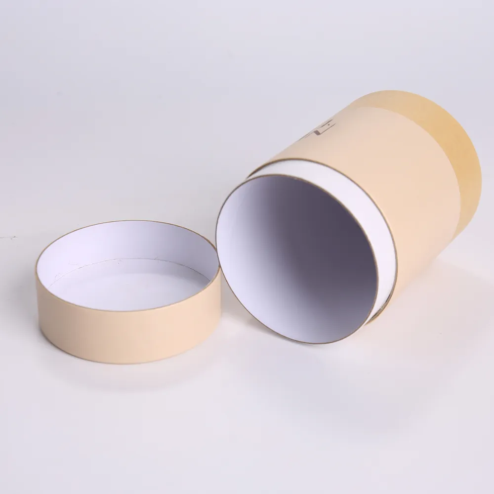 Customizable Two-Tone Cylindrical Paper Tube Packaging - alternate view