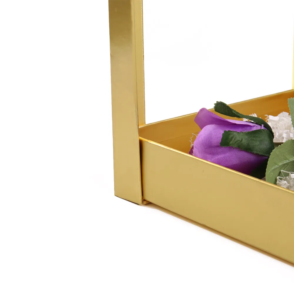 Gold Window Lid Rigid Gift Box