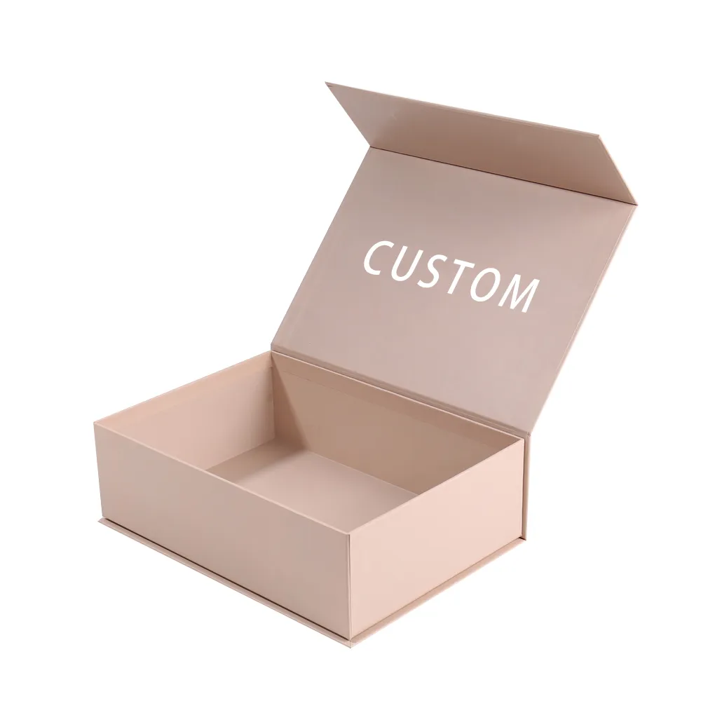 Light Pink Rectangular Magnetic Flip-Top Gift Box