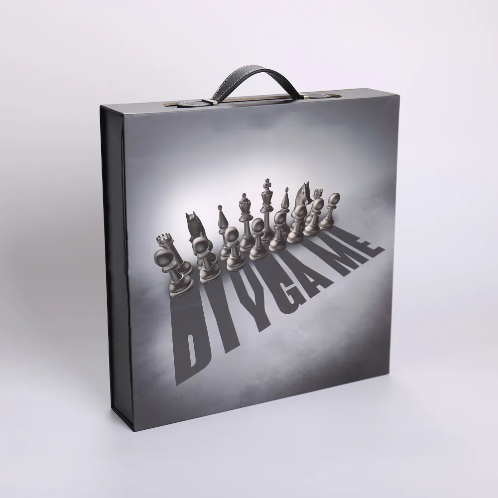 Magnetic Flip-Top Game Box with Carry Handle