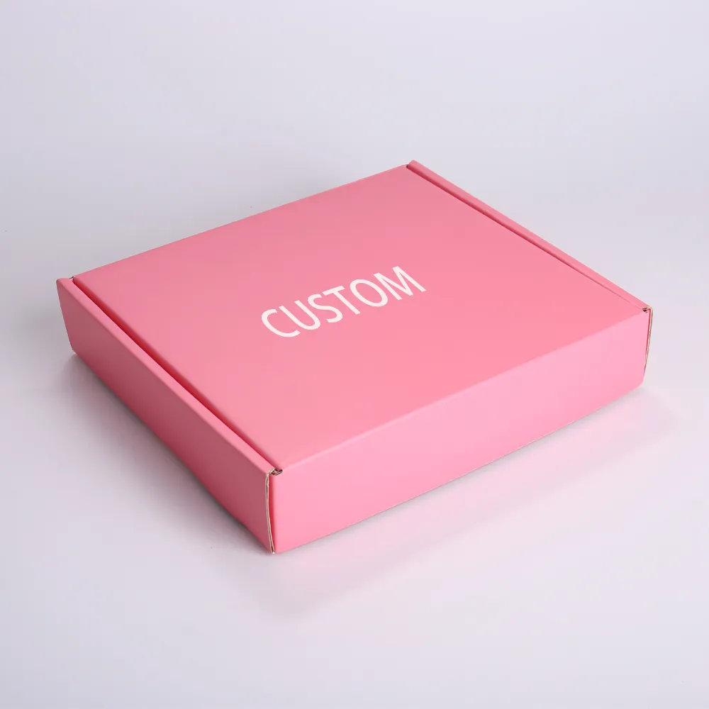 Pink Custom Corrugated Mailer Box