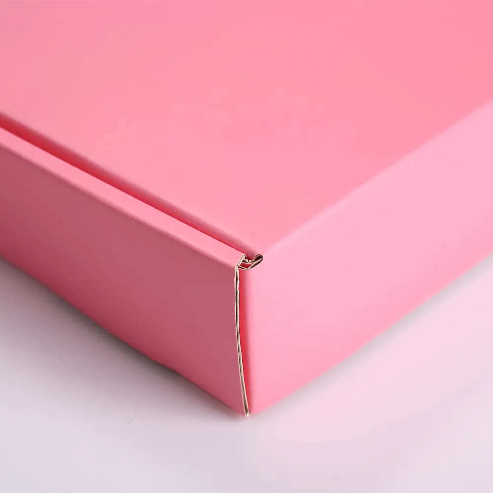 Pink Custom Corrugated Mailer Box - alternate view
