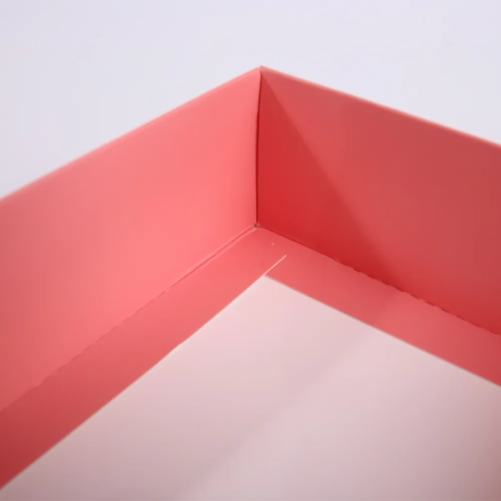 Pink Custom Window Lid and Base Cardboard Box