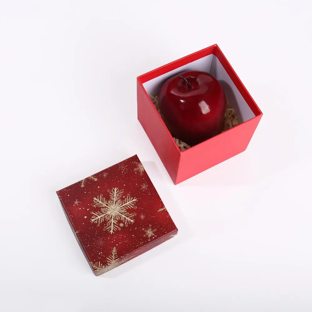 Red Christmas Snowflake Rigid Gift Box
