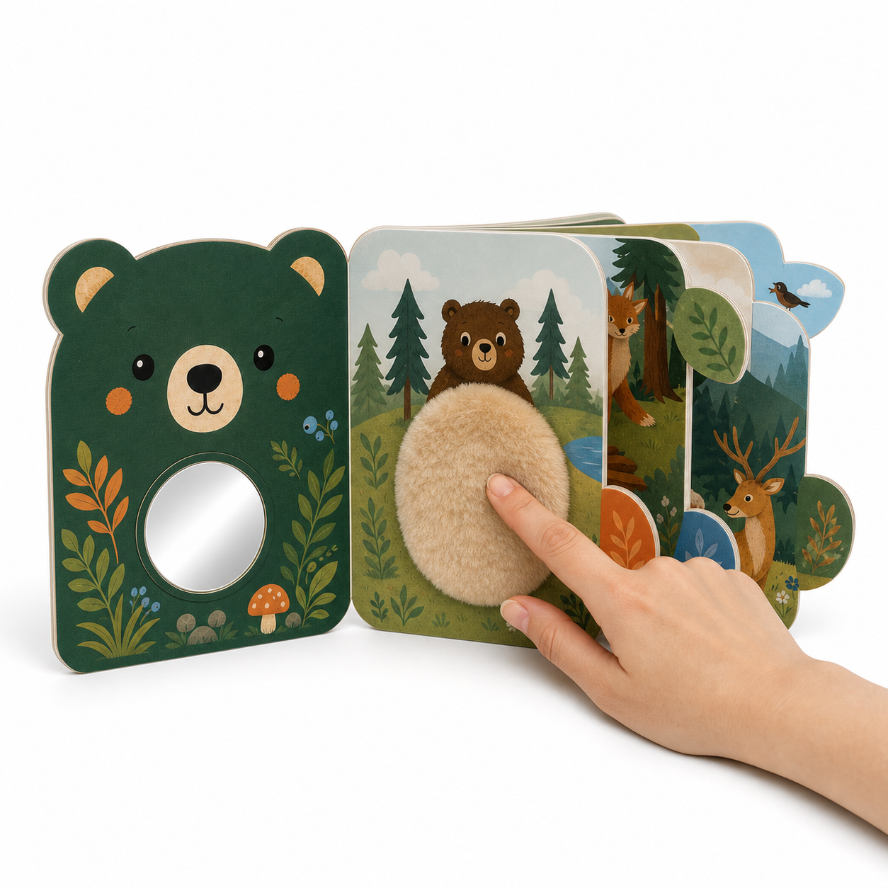 Custom Forest Mirror Texture Board Book for Children's Programs