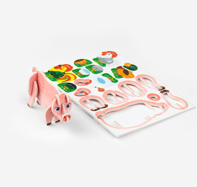 KT Foam Board 1.8mm Customizable 3D Puzzle Educational DIY Toy for Kids Printed Cardboard - alternate view